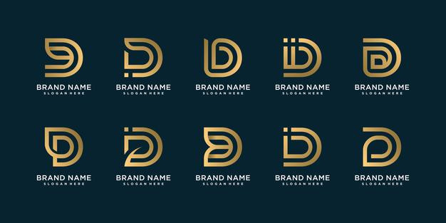 字母D，logo标志