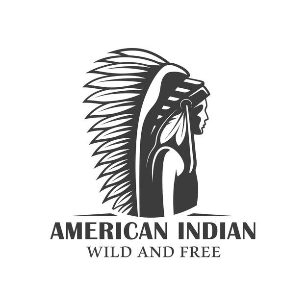 美洲印第安人，logo标志