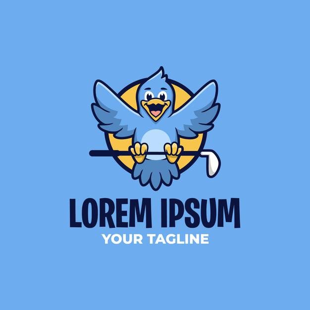 蓝鸟高尔夫球，logo标志