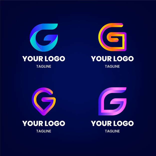 渐变g字母logo标志