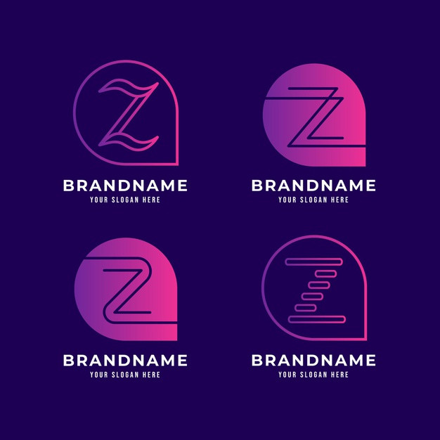 渐变z字母logo标志