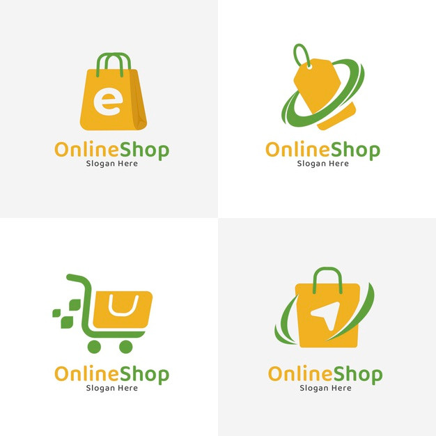 在线购物电子商务logo标志图标