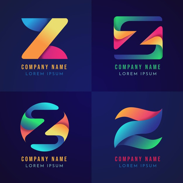 渐变z字母logo标志