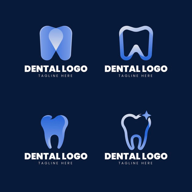 渐变牙科牙医logo标志图标