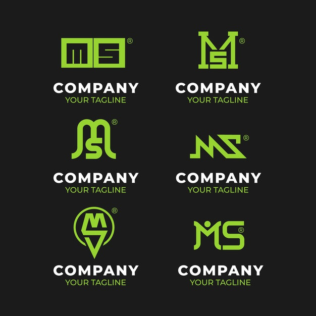 ms字母logo标志