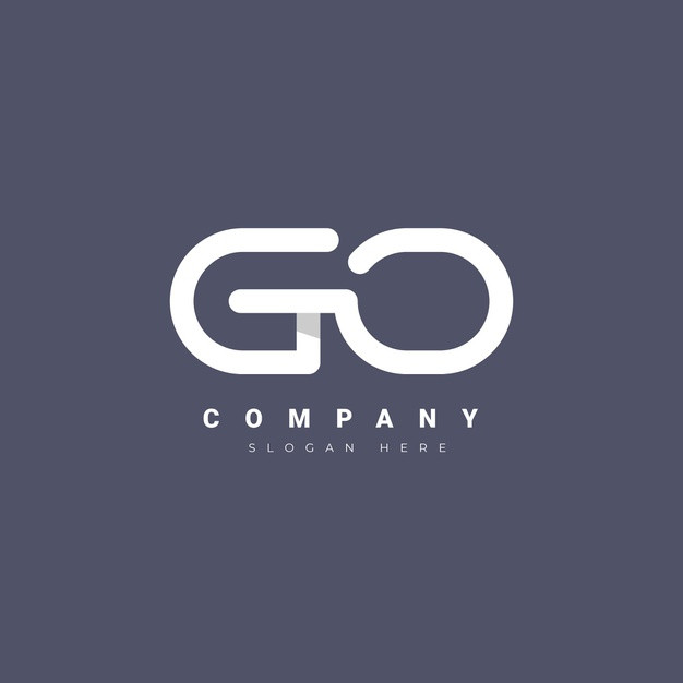 GO字母logo标志