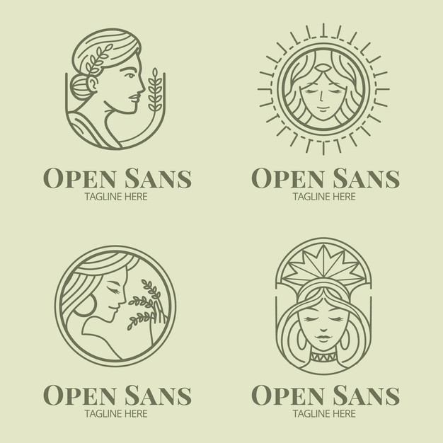 女神女人logo标志