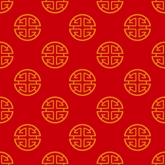 传统中国风图案无缝花纹