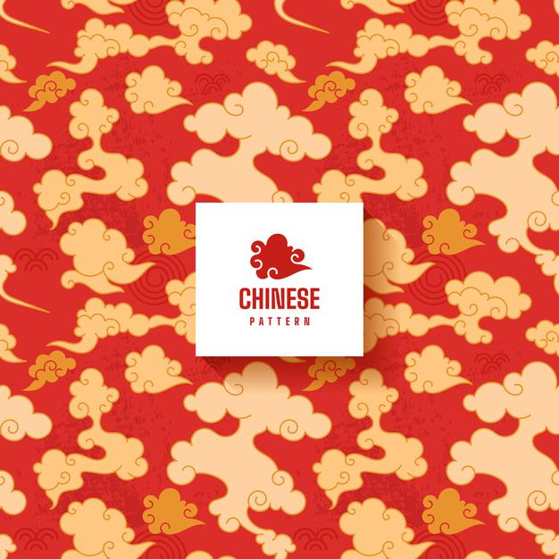 中国风祥云背景图案