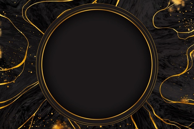 黑色和金色大理石边框背景