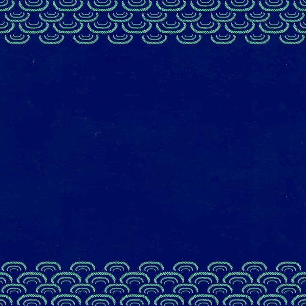 中式波浪波纹边框花纹