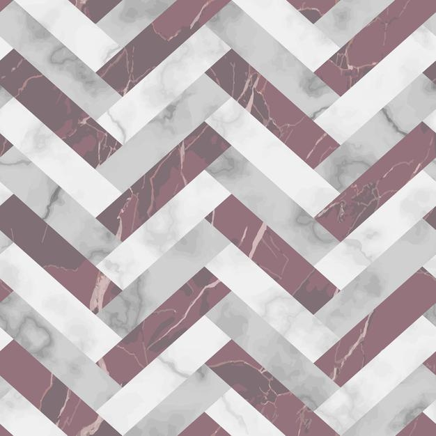 白色灰色和粉红色人字形大理石无缝图案背景