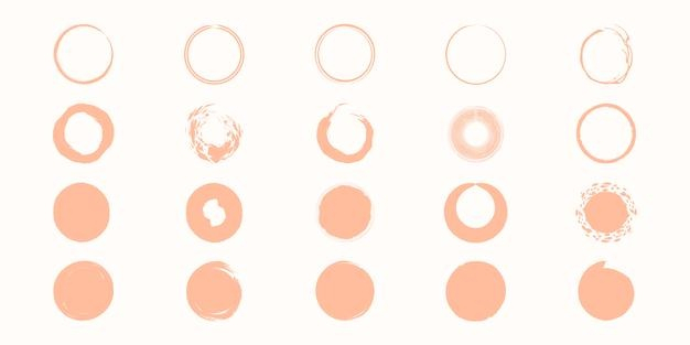 水墨圆形墨迹纹理