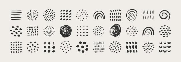 笔刷墨迹笔触纹理