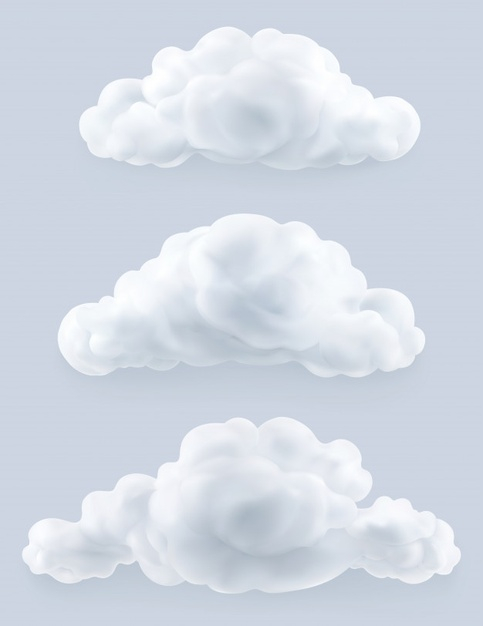 写实云朵白云元素矢量图素材