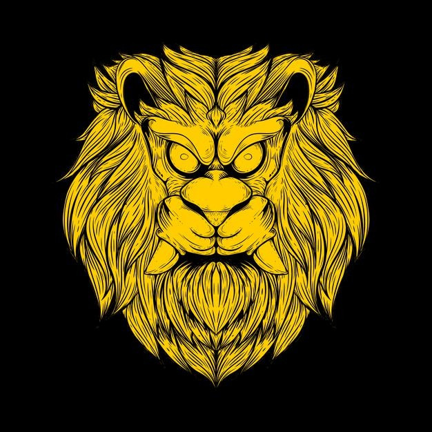 尖牙狮子怪物插画