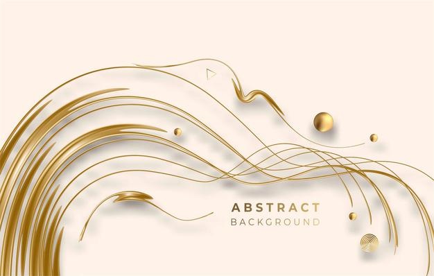 抽象金色线条背景
