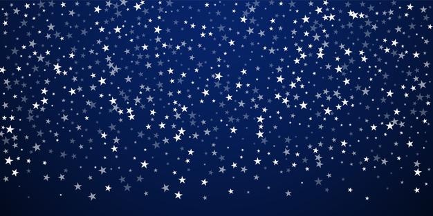星星雪花蓝色背景