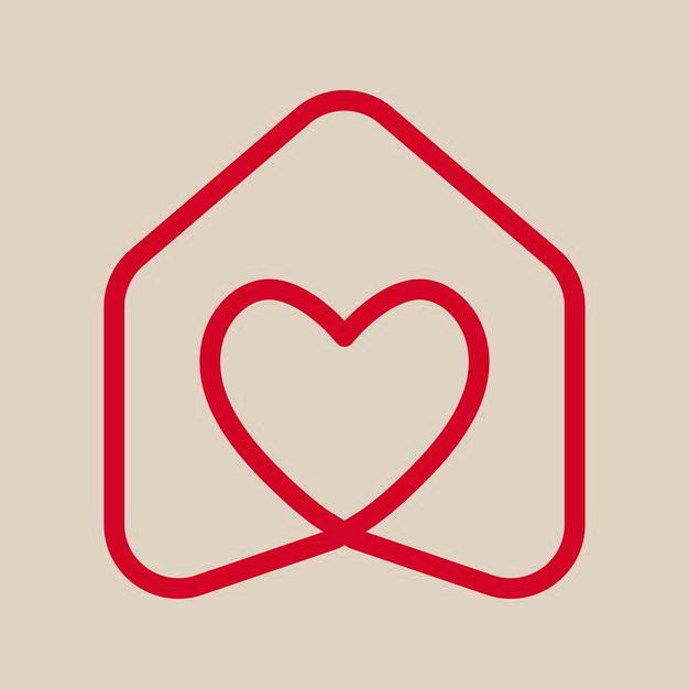 爱心logo标志矢量图素材