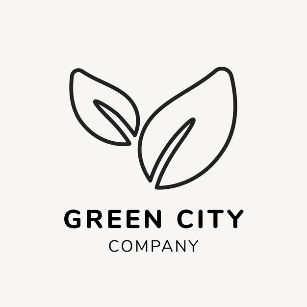 绿色食品叶片logo标志矢量图素材