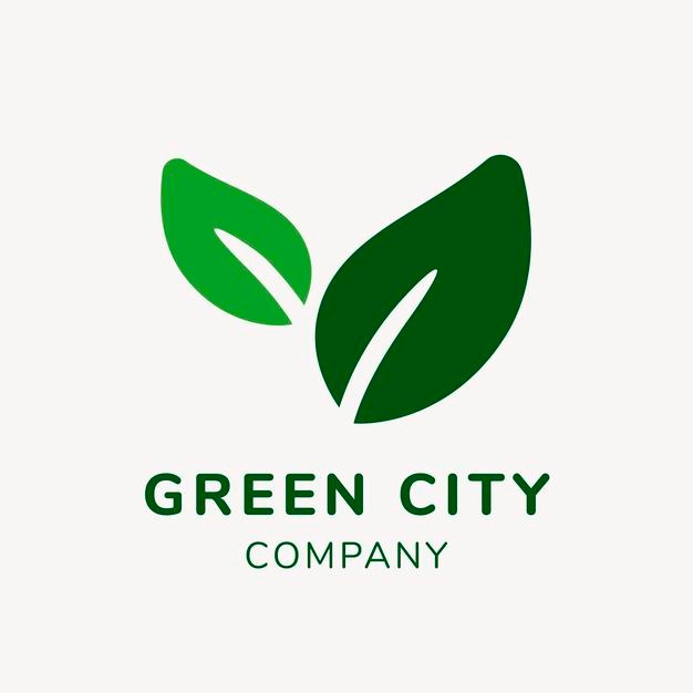 绿色城市叶子logo标志矢量图素材