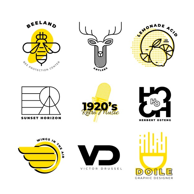 时尚企业logo标志矢量图素材