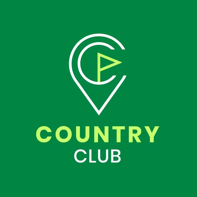 乡村高尔夫俱乐部logo标志矢量图素材