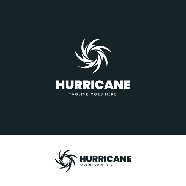 风暴飓风台风logo标志矢量图素材