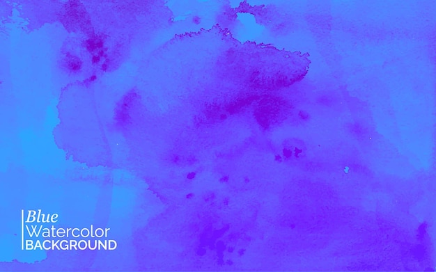 蓝色水彩晕染纹理背景