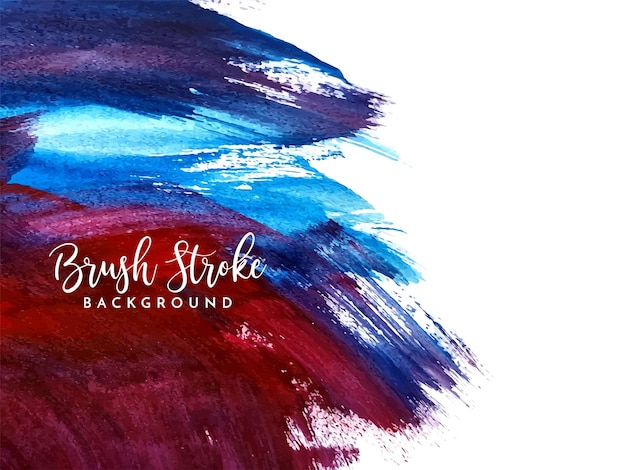 紫色和蓝色彩色墨迹手绘笔触背景纹理