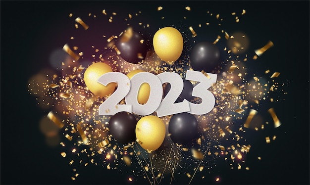 2023年数字艺术字背景