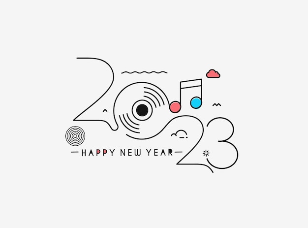 2023年数字艺术字图标元素