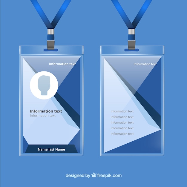 商务工牌工作证胸牌模板