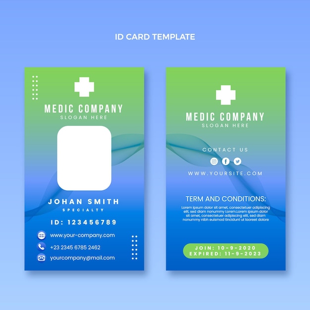 商务工牌工作证胸牌模板