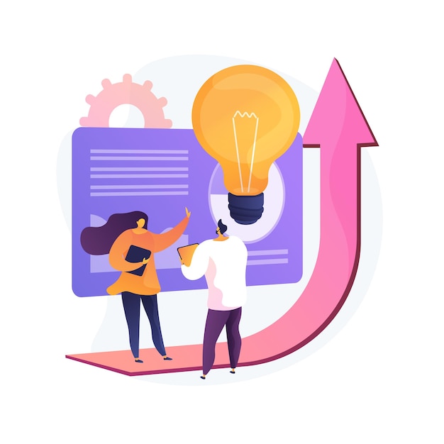 营销计划商业报告增值金融投资理财基金扁平插画