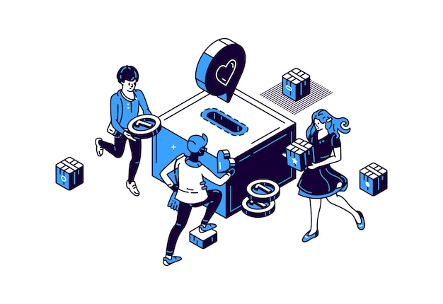 储蓄金融投资理财基金插画