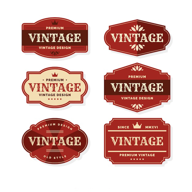 欧式复古标签元素