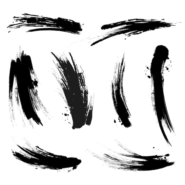 墨迹墨水笔触笔刷纹理