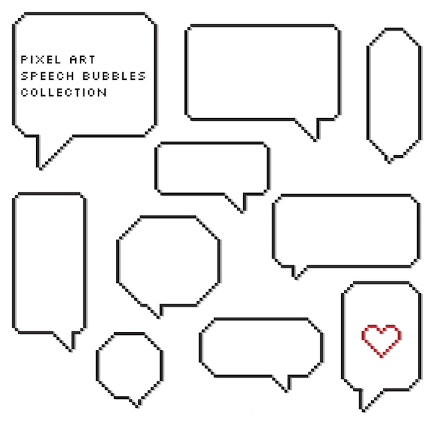 手绘聊天对话框消息气泡元素