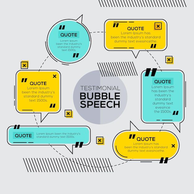 手绘聊天对话框消息气泡元素