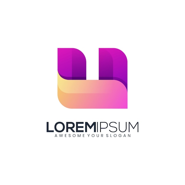 抽象字母u标志logo