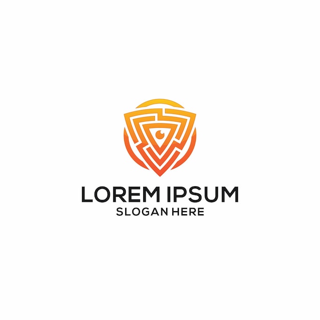 盾牌眼睛标志logo