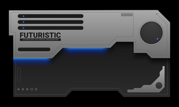 抽象科技感赛博朋克风格黑色背景