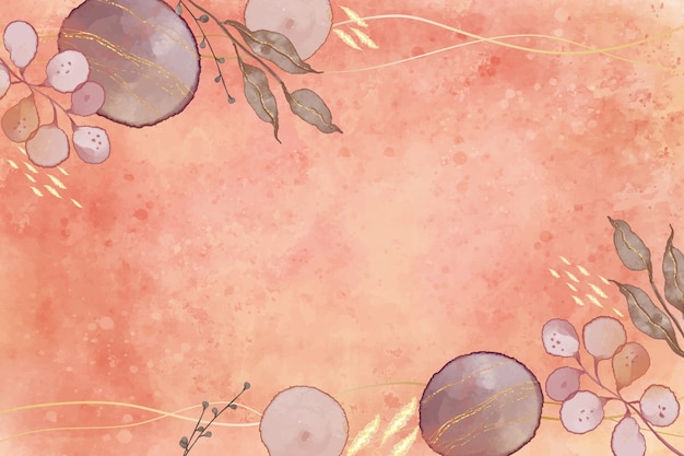 水彩晕染粉色背景