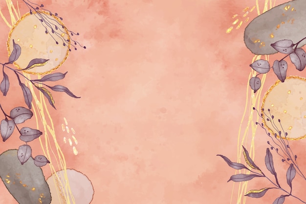 水彩晕染粉色背景