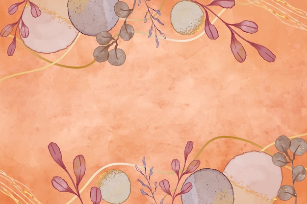 水彩晕染粉色背景