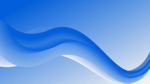 流体波浪蓝色抽象背景