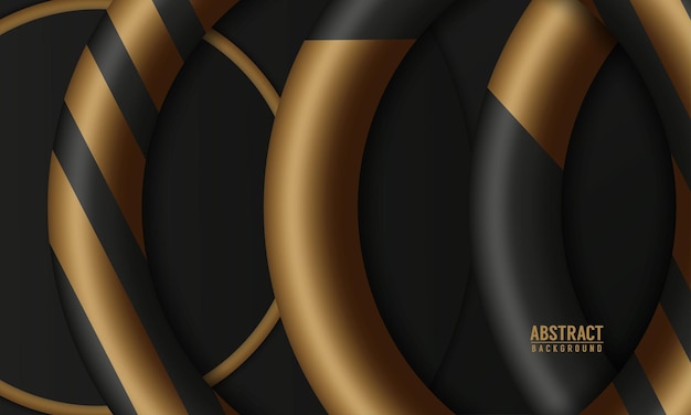 圆形华丽管道黑色抽象背景