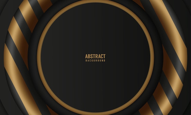 圆形华丽管道黑色抽象背景