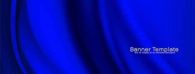 抽象绸缎布蓝色背景